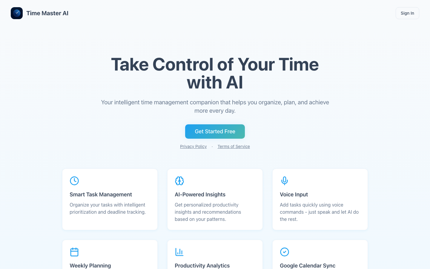 Timemaster Ai screenshot