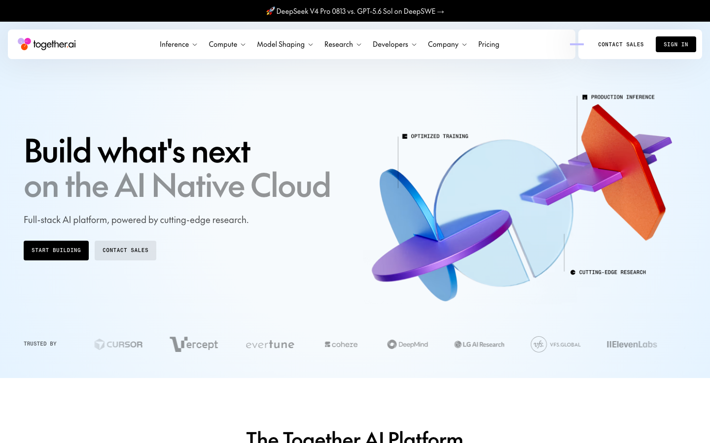 Together AI screenshot