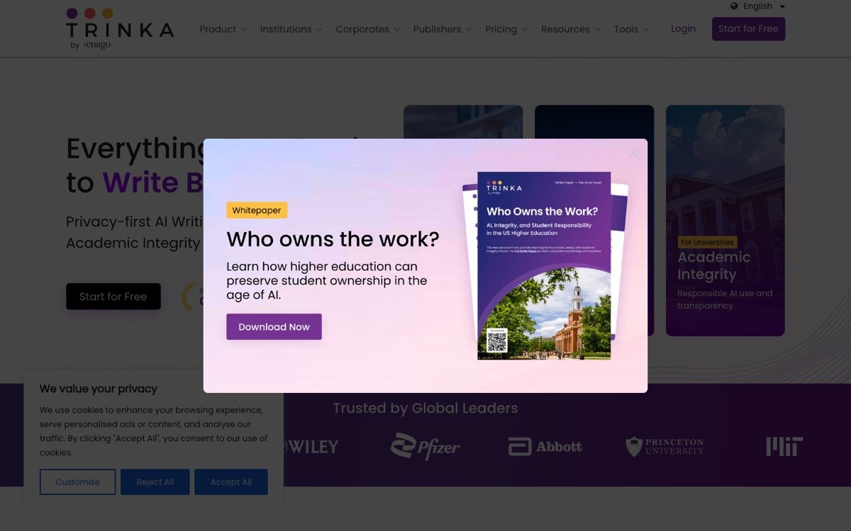Trinka homepage
