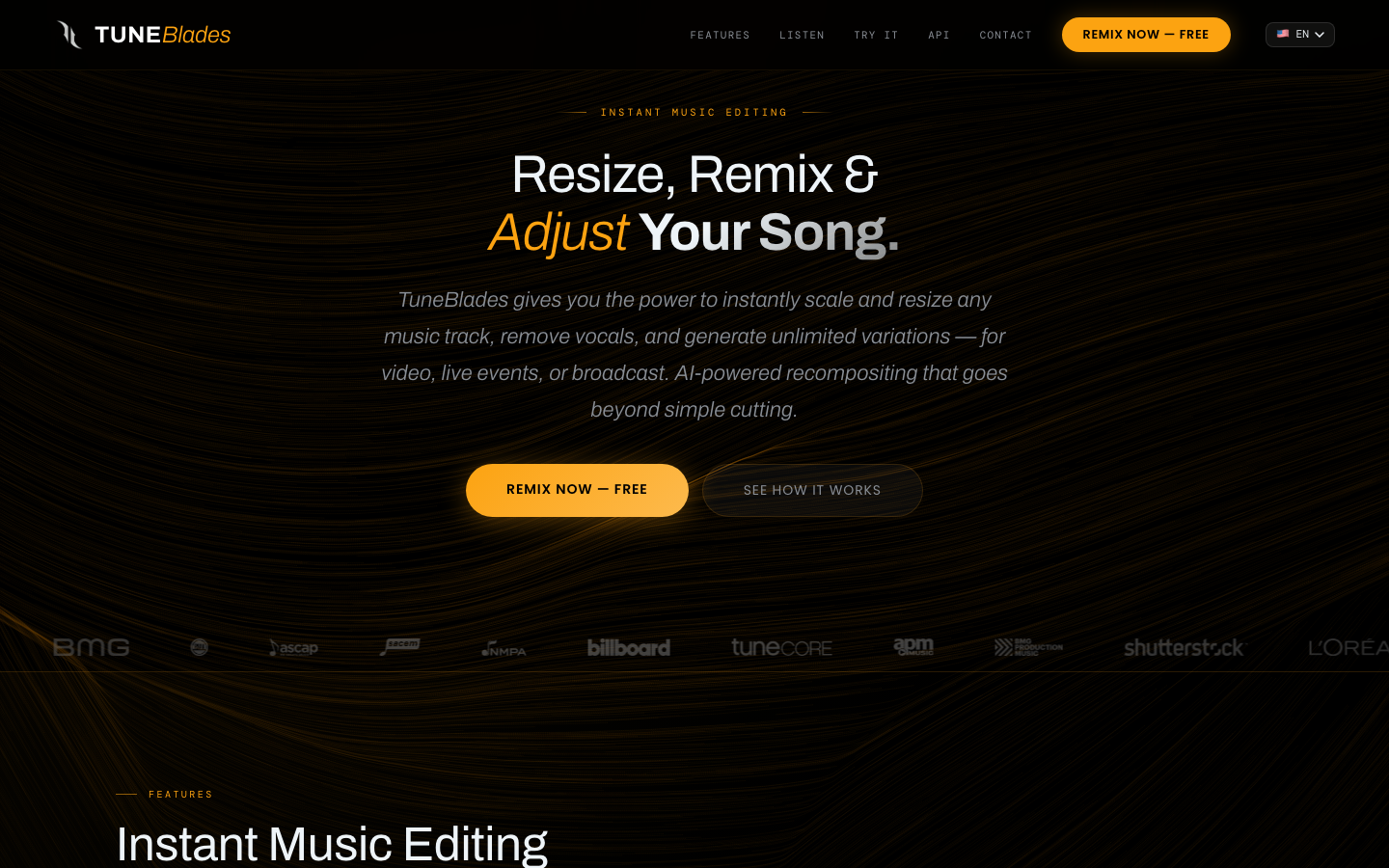 Tuneblades screenshot