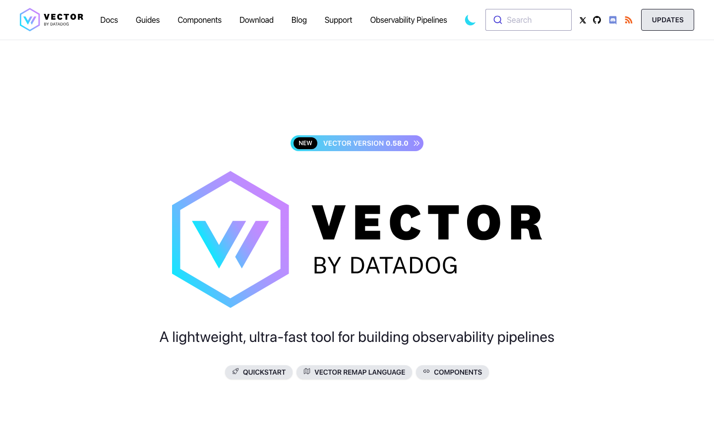 Vector homepage