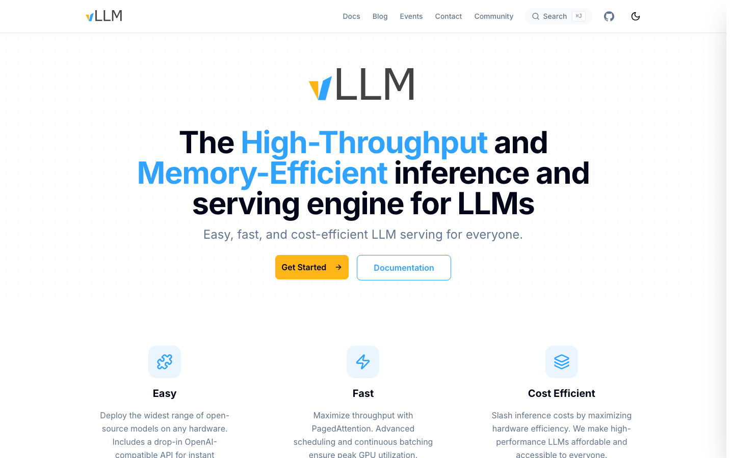 vLLM screenshot