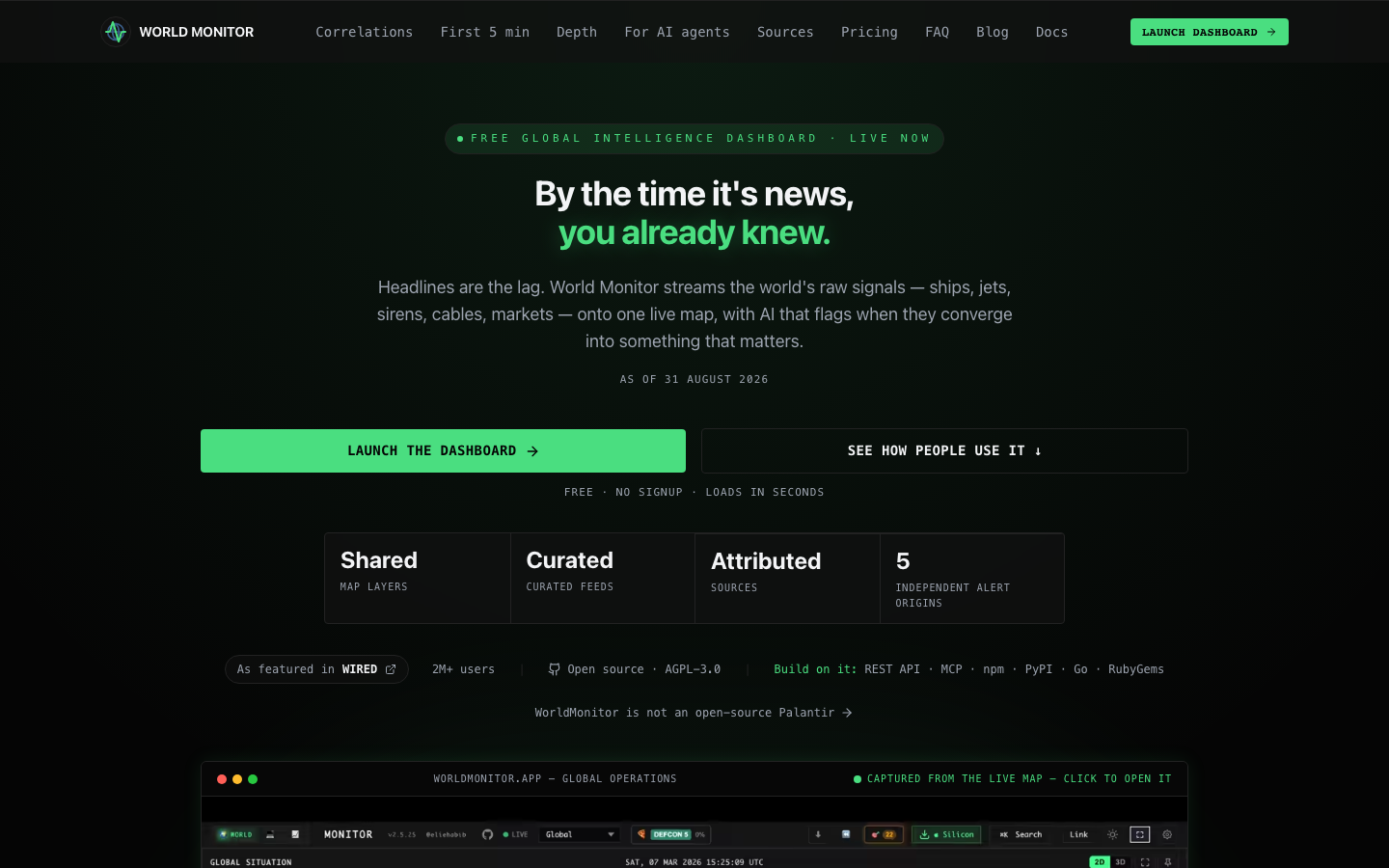 WorldMonitor screenshot