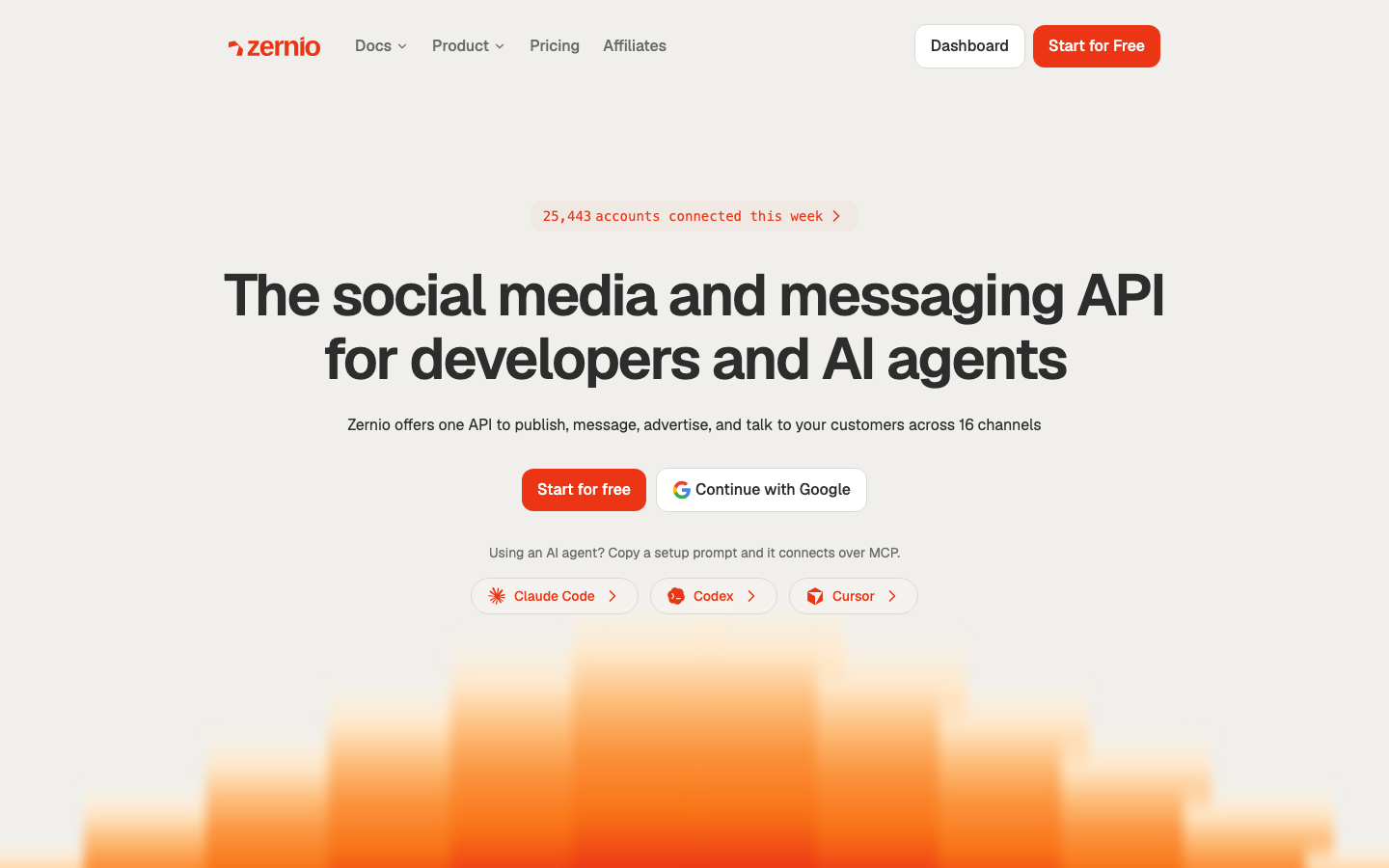 Zernio screenshot