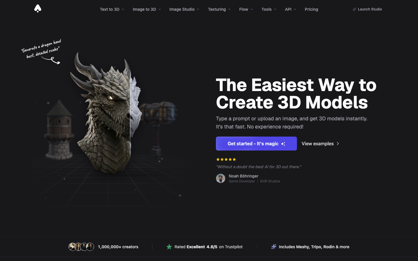 3D AI Studio screenshot