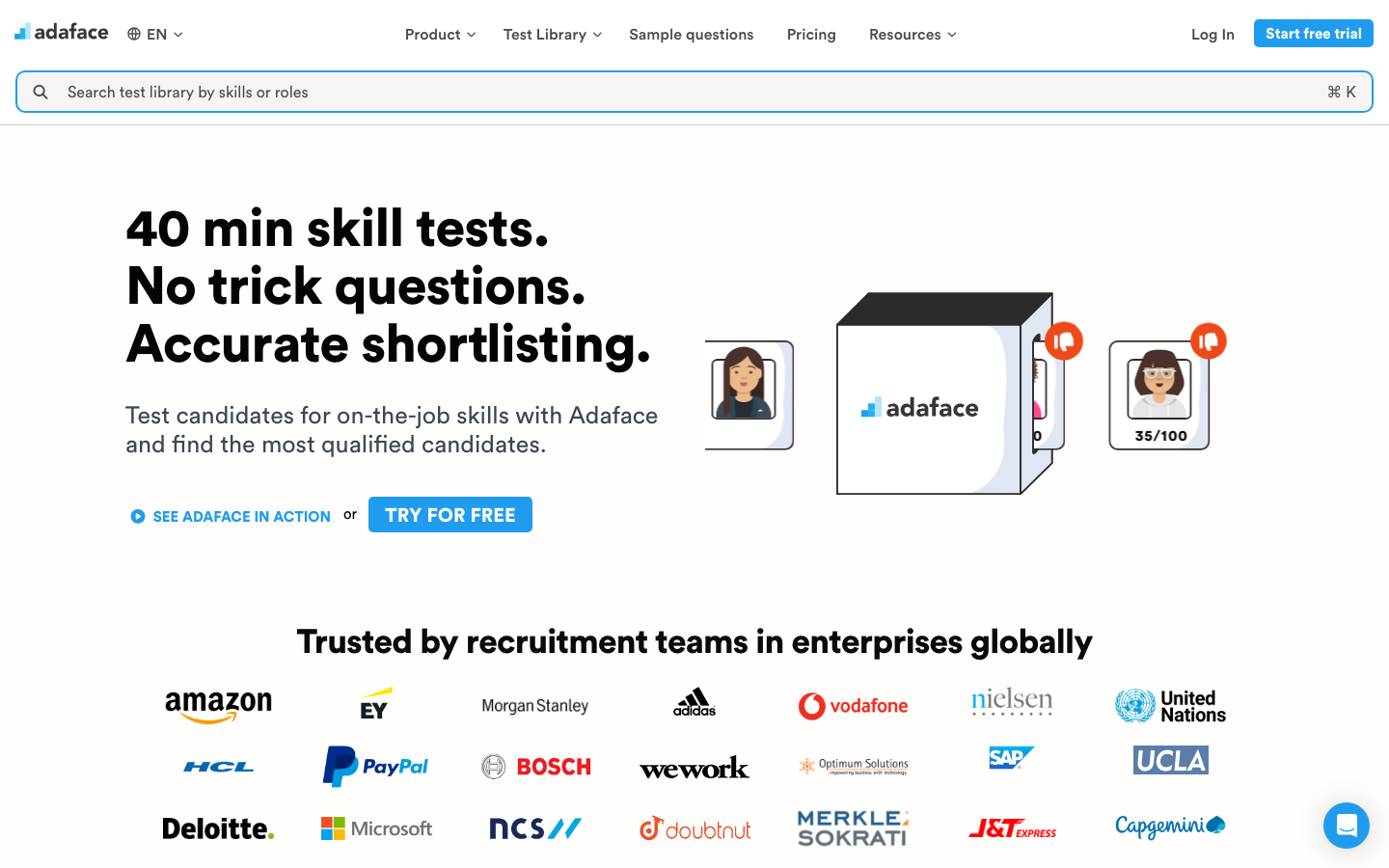 Adaface screenshot