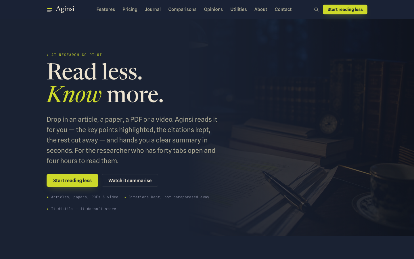 Aginsi homepage
