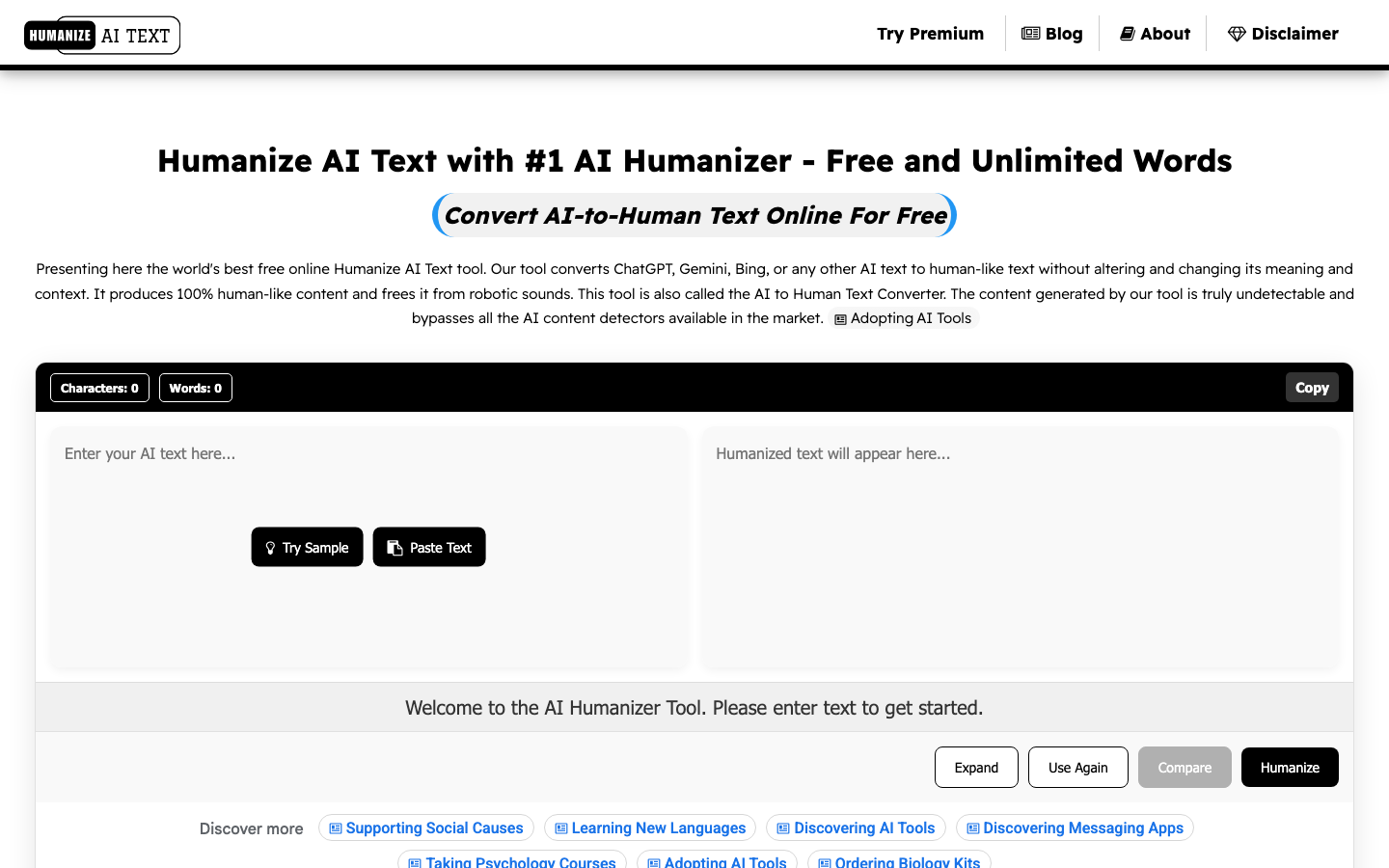 AI Humanizer screenshot