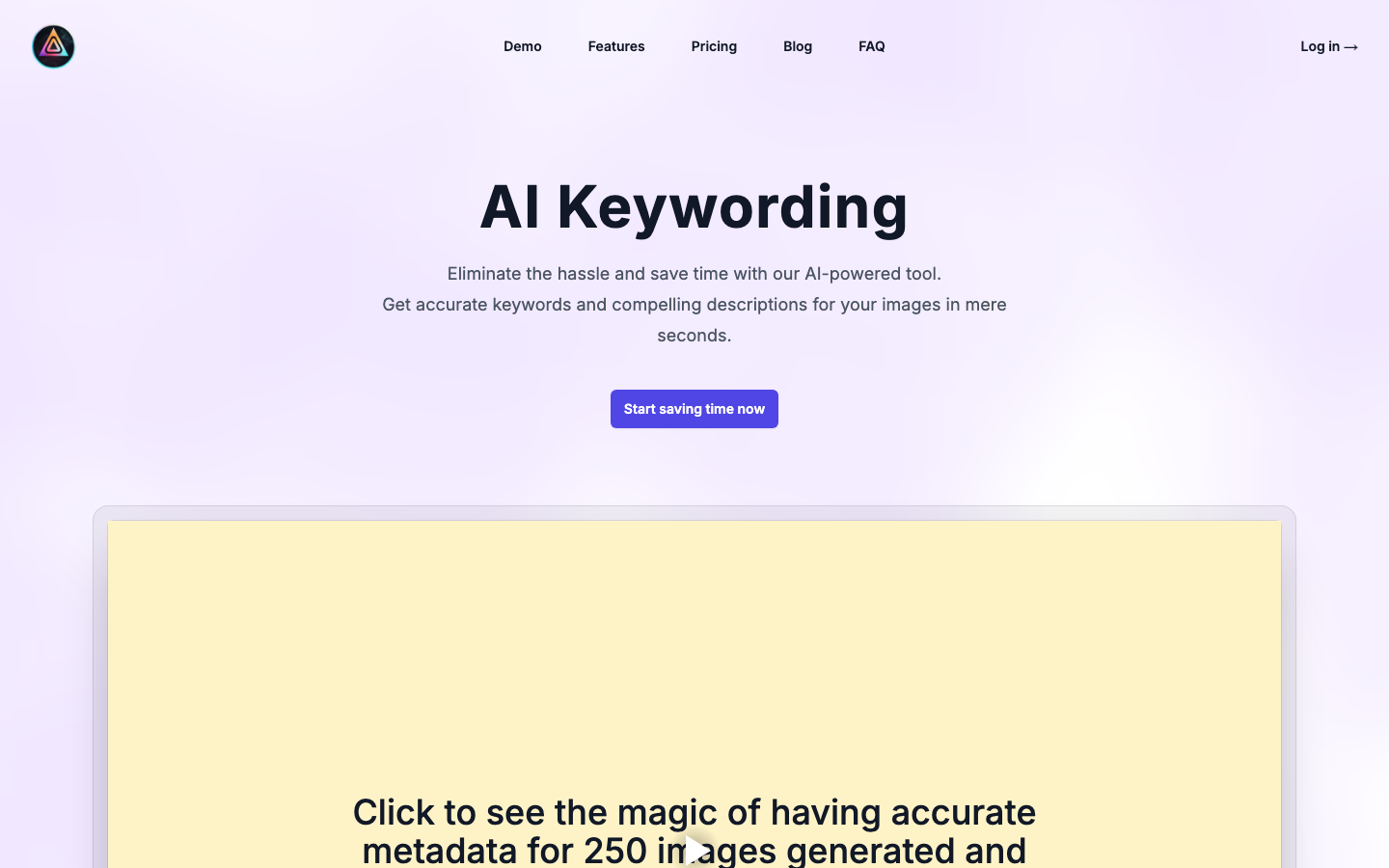 AI Keywording screenshot
