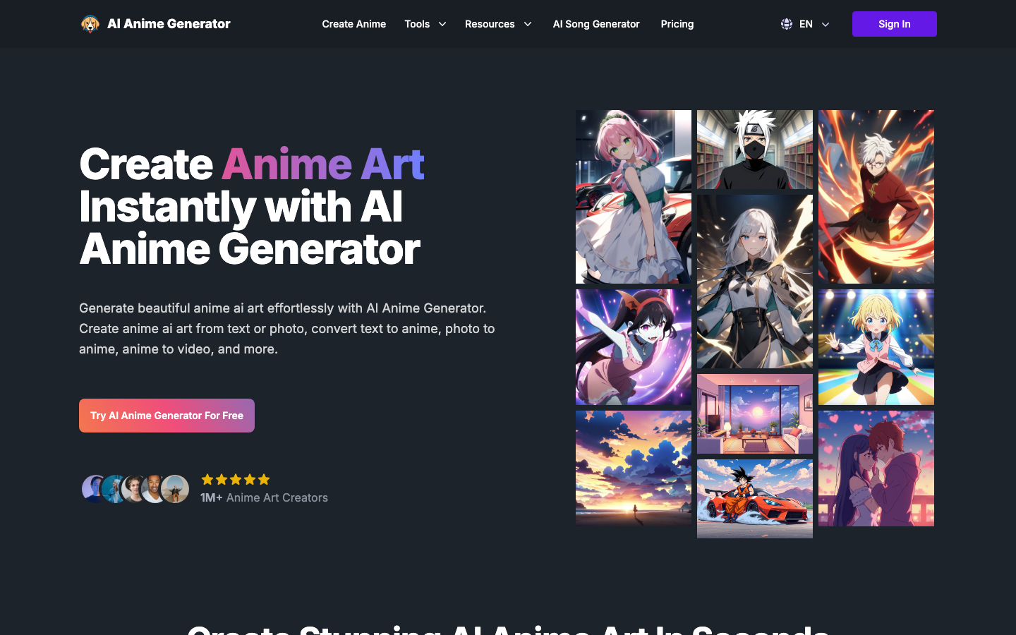 AIAnimeGenerator screenshot
