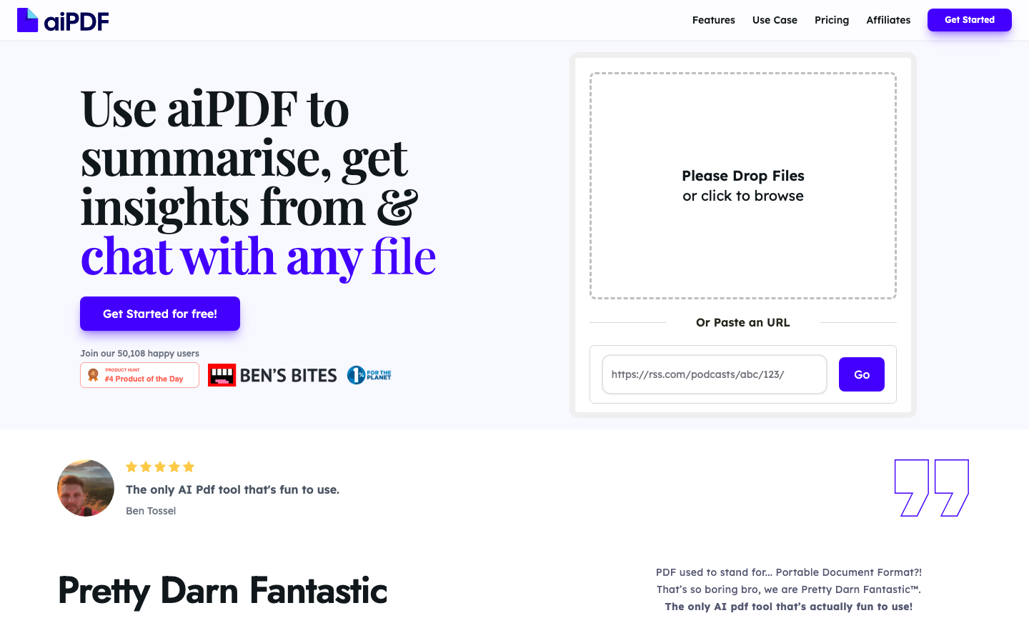 aiPDF homepage