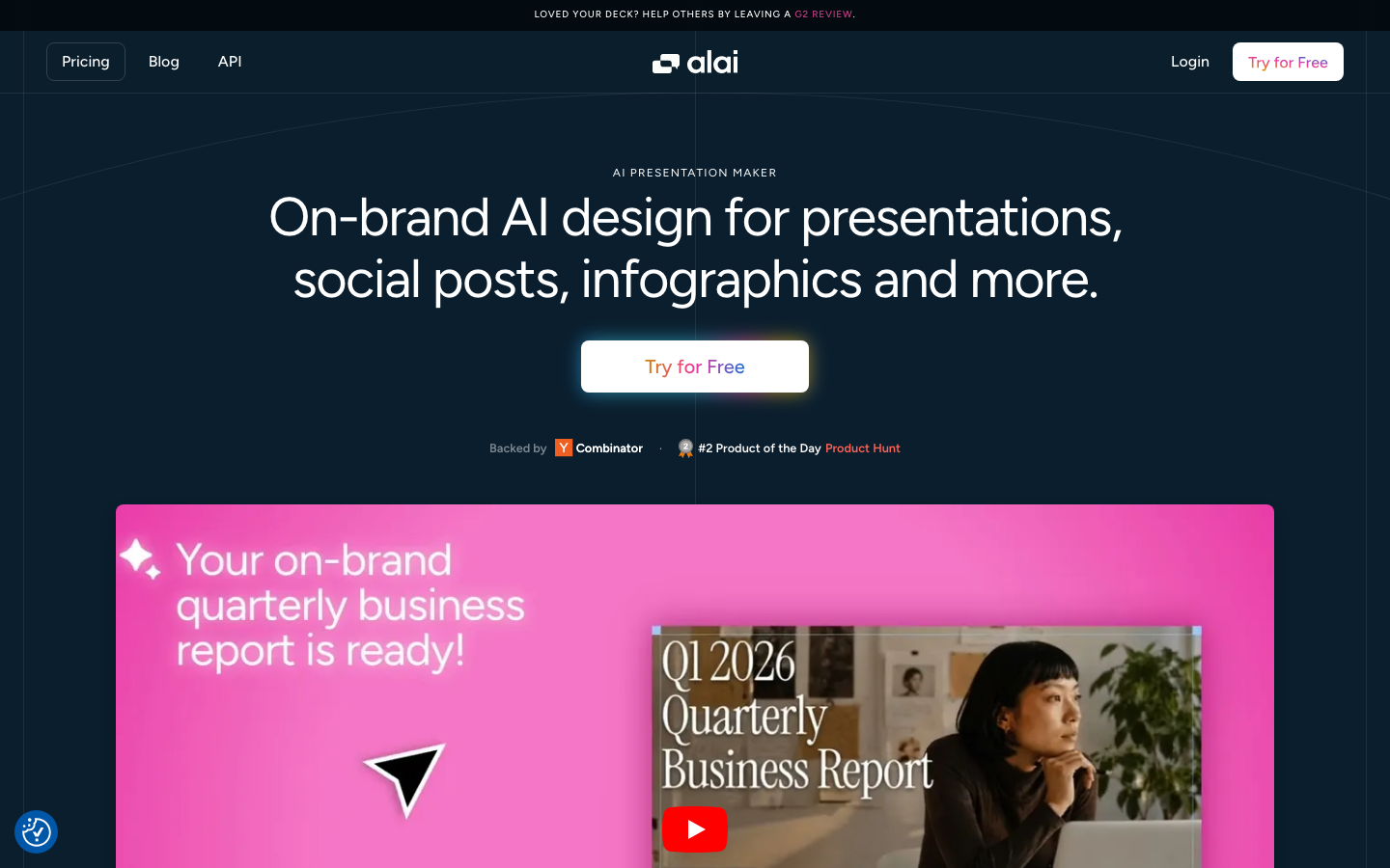 Alai homepage