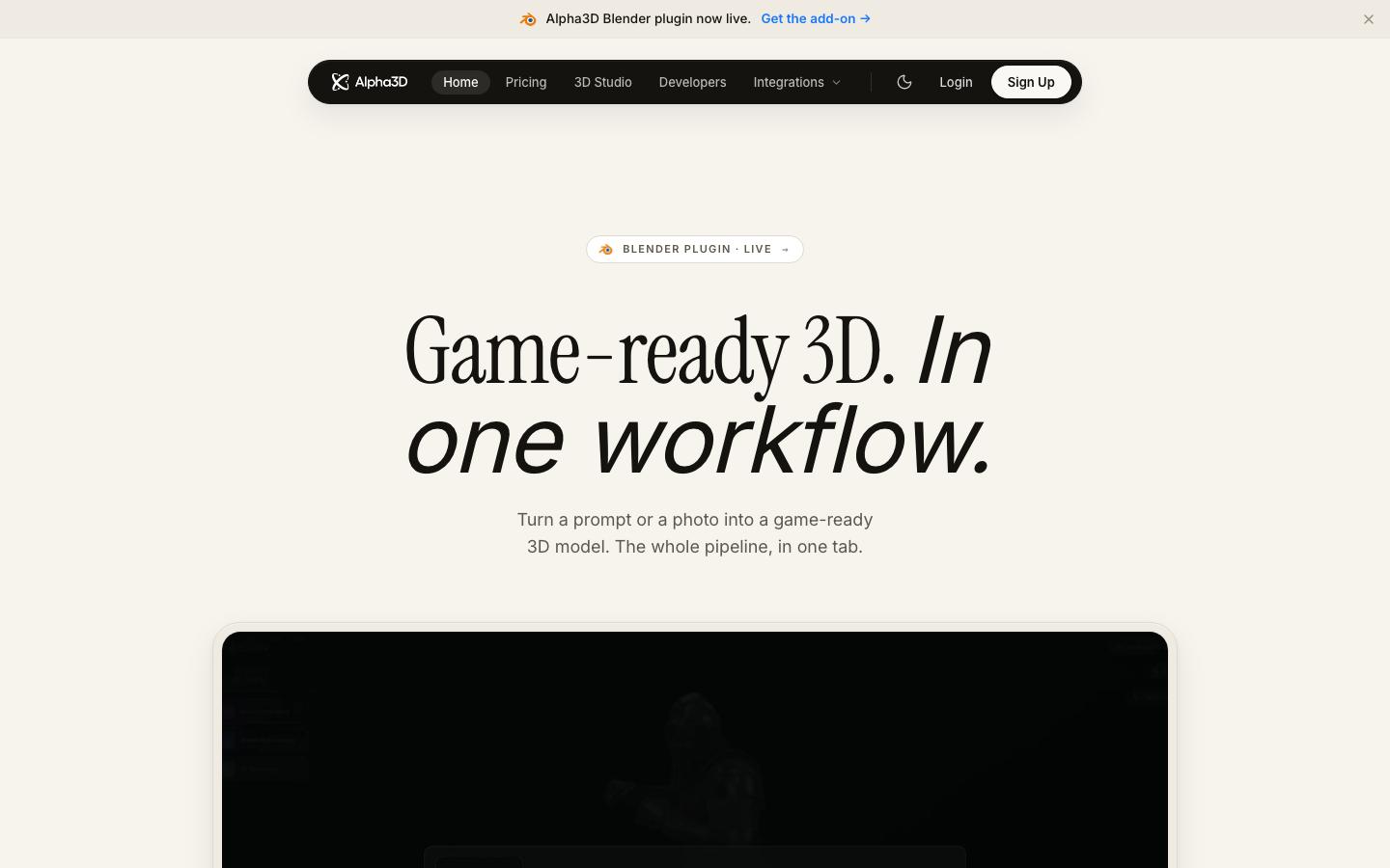 Alpha3D screenshot