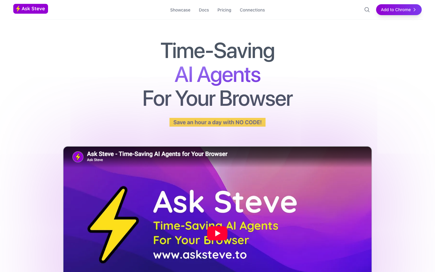 Ask Steve homepage