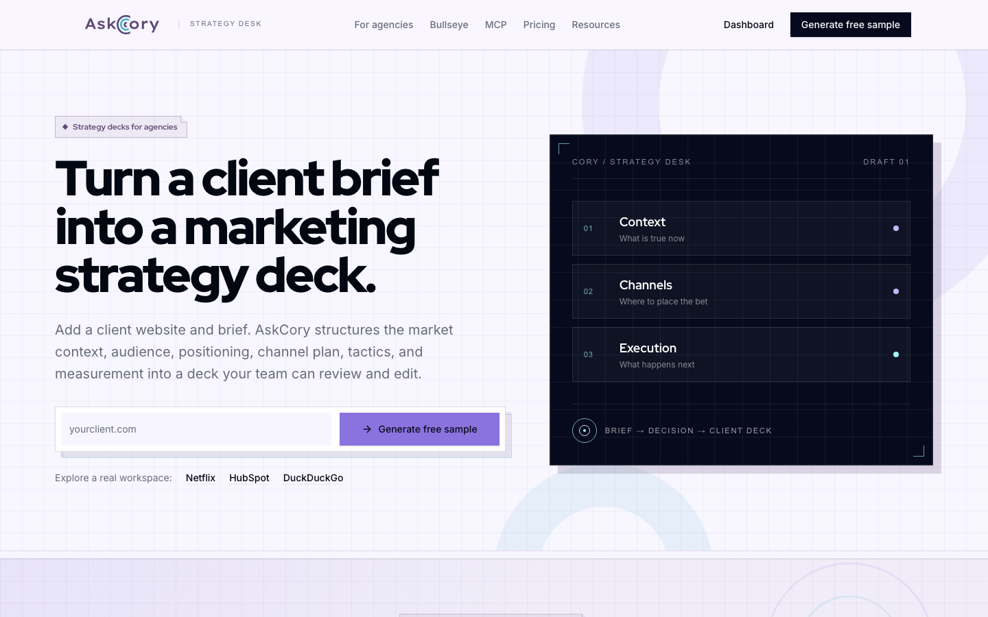 AskCory.ai screenshot