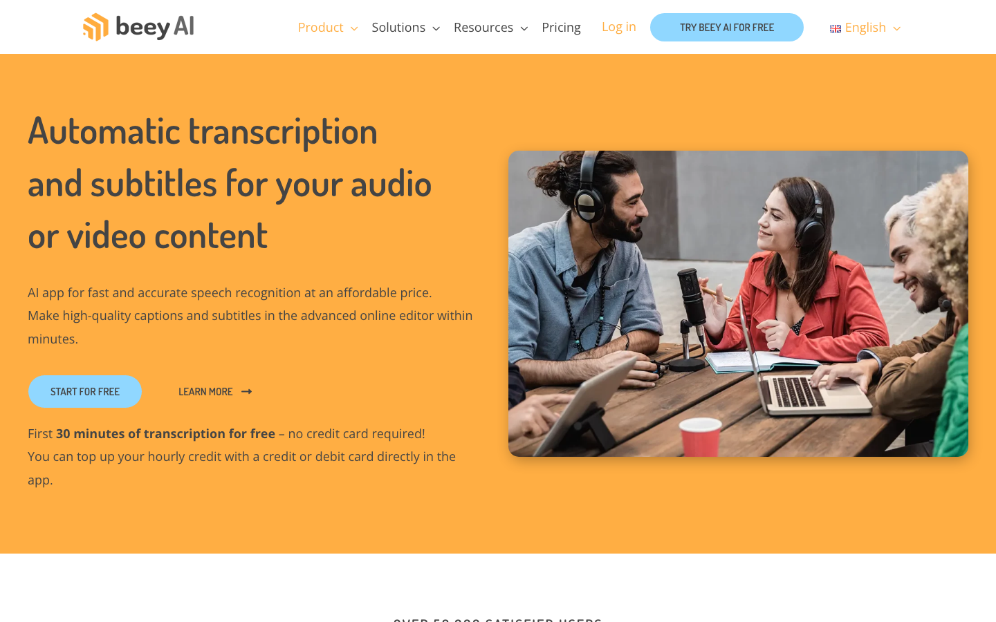 Beey homepage