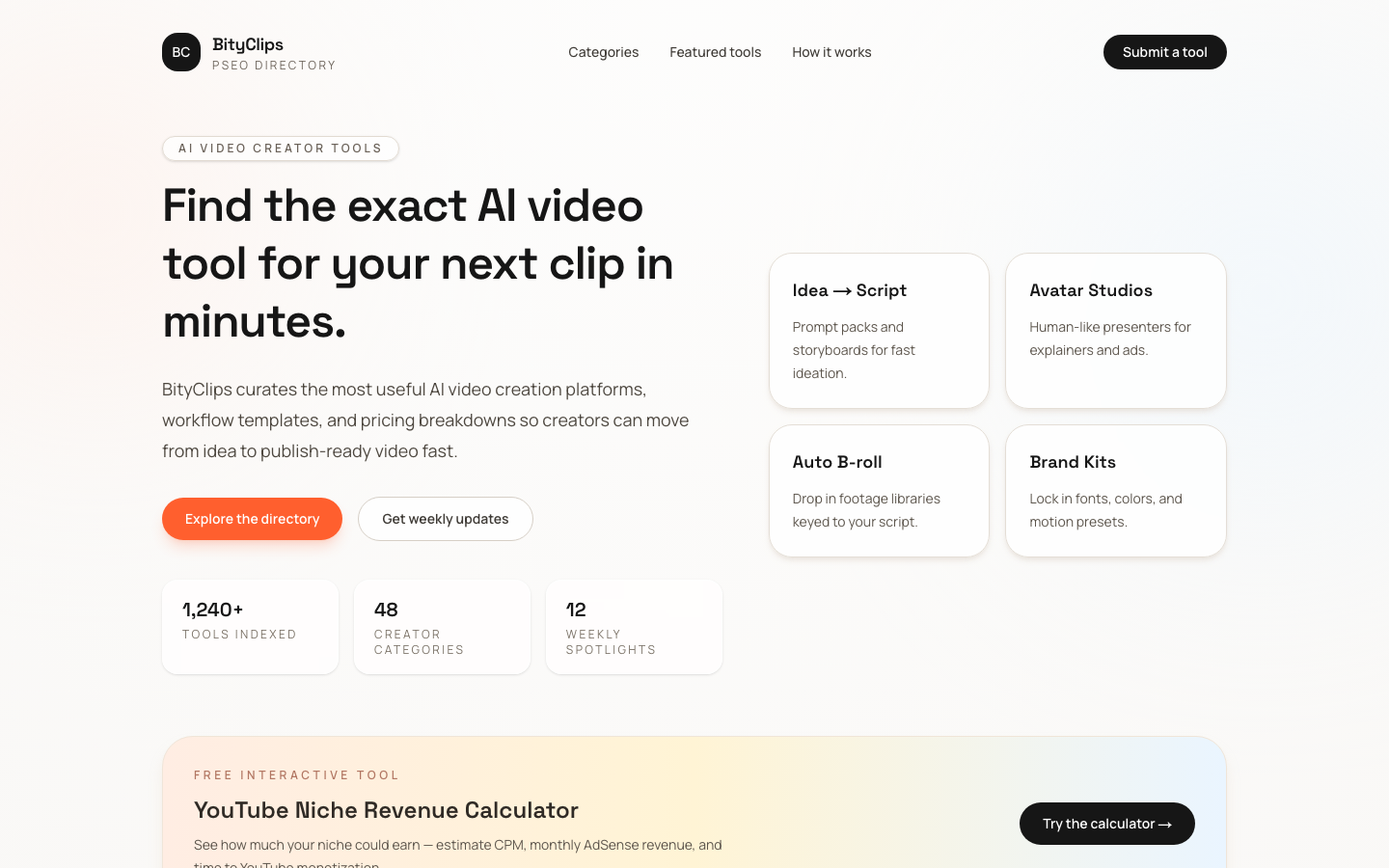 BityClips screenshot