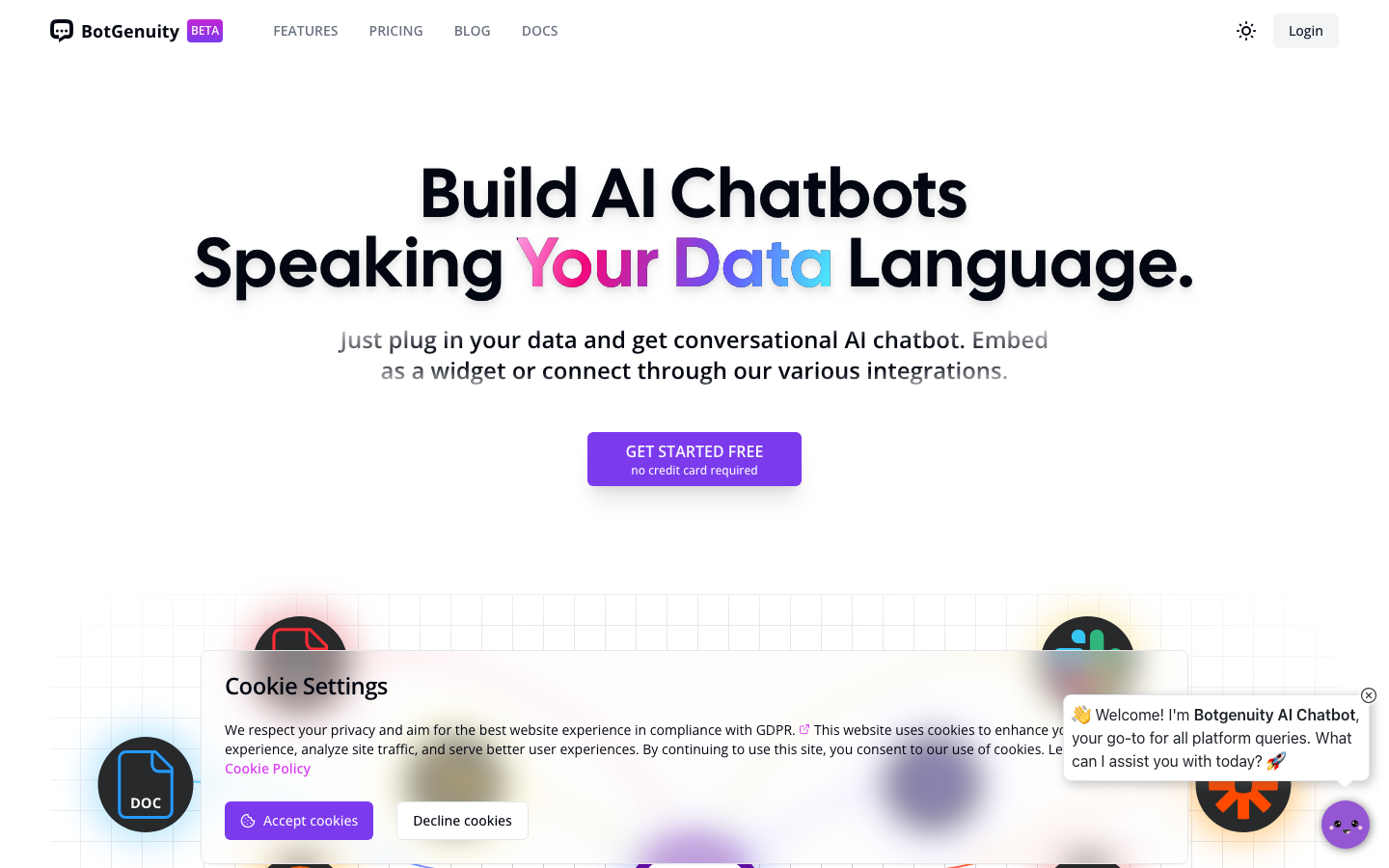 BotGenuity homepage