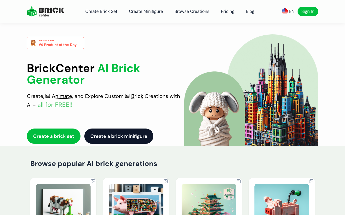 BrickCenter homepage