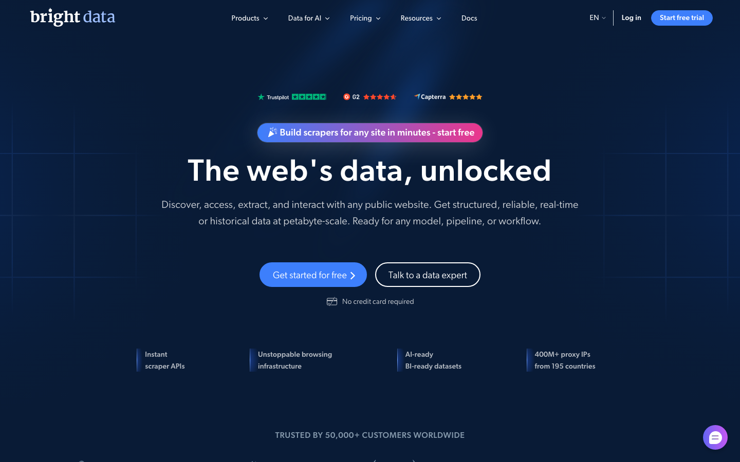 Bright Data screenshot
