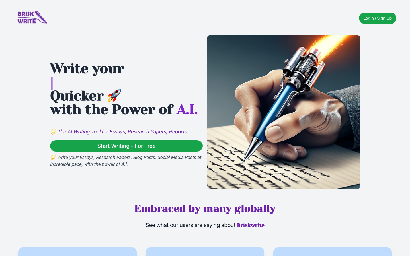 Brisk Write screenshot