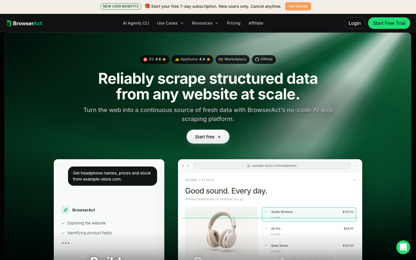 BrowserAct screenshot