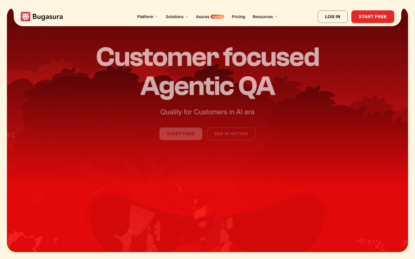 Bugasura homepage