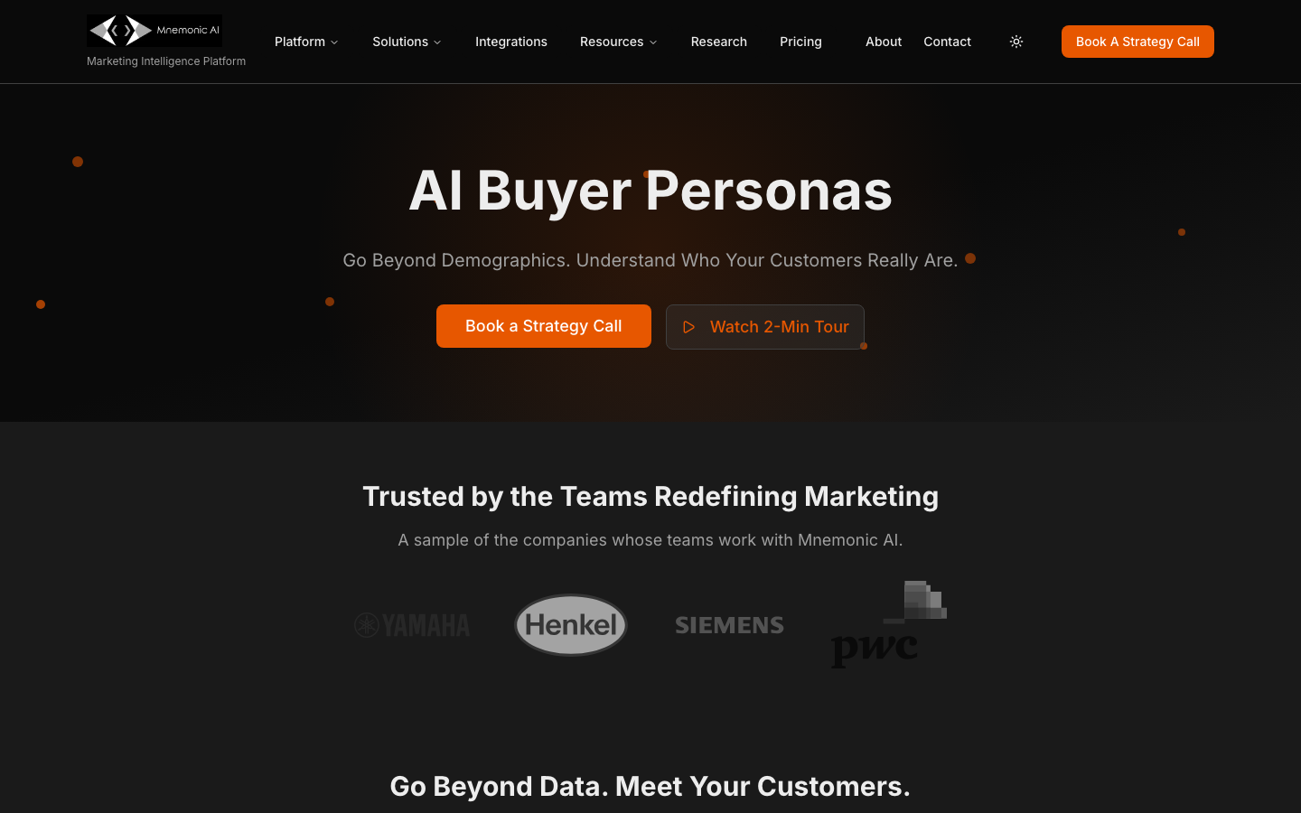 Buyer Persona by Mnemonic screenshot