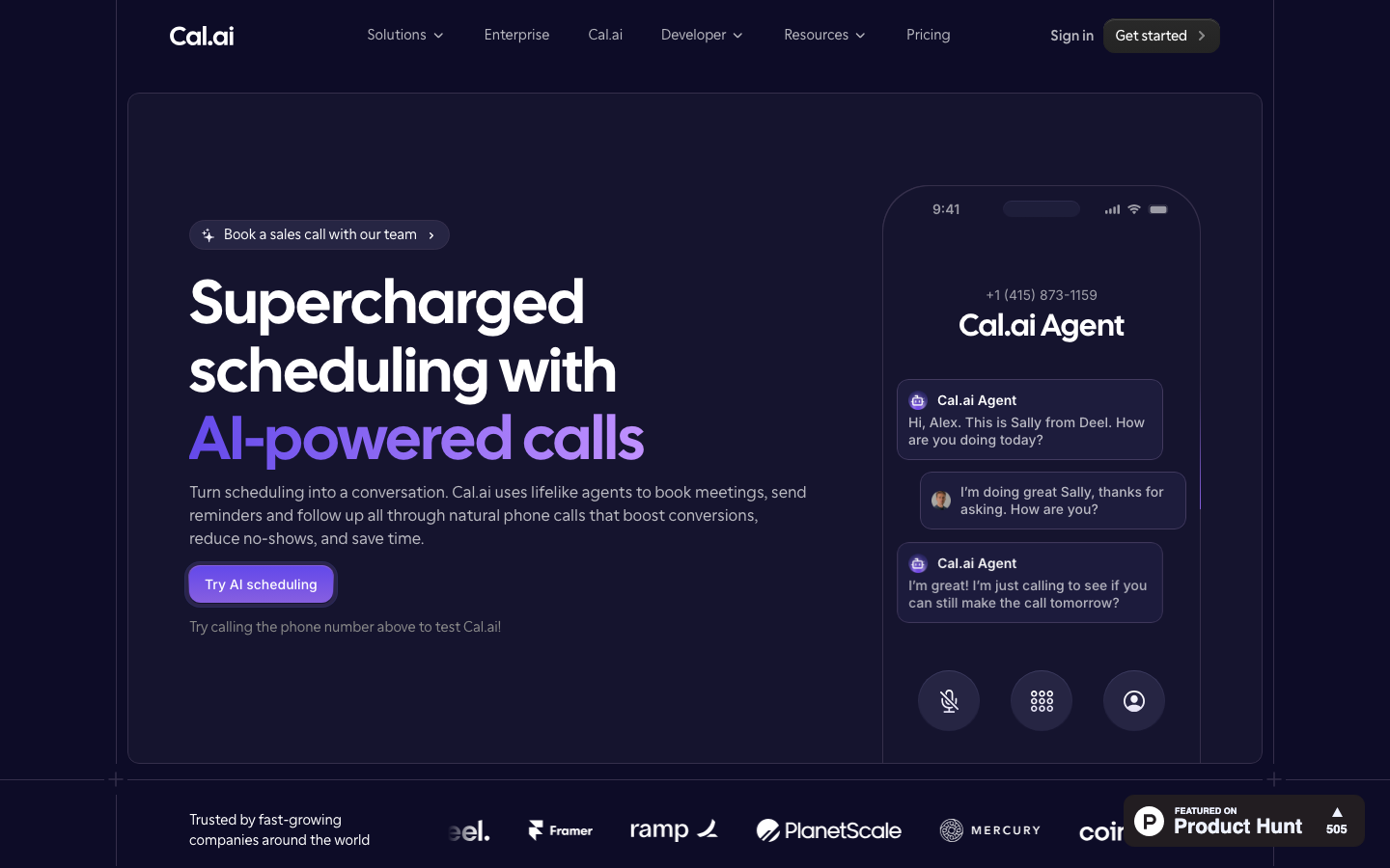 Cal homepage