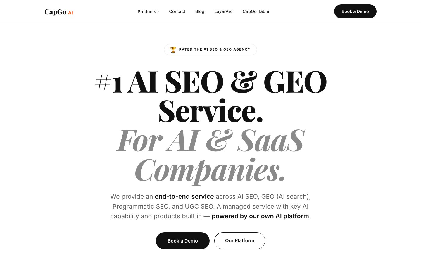 CapGo homepage