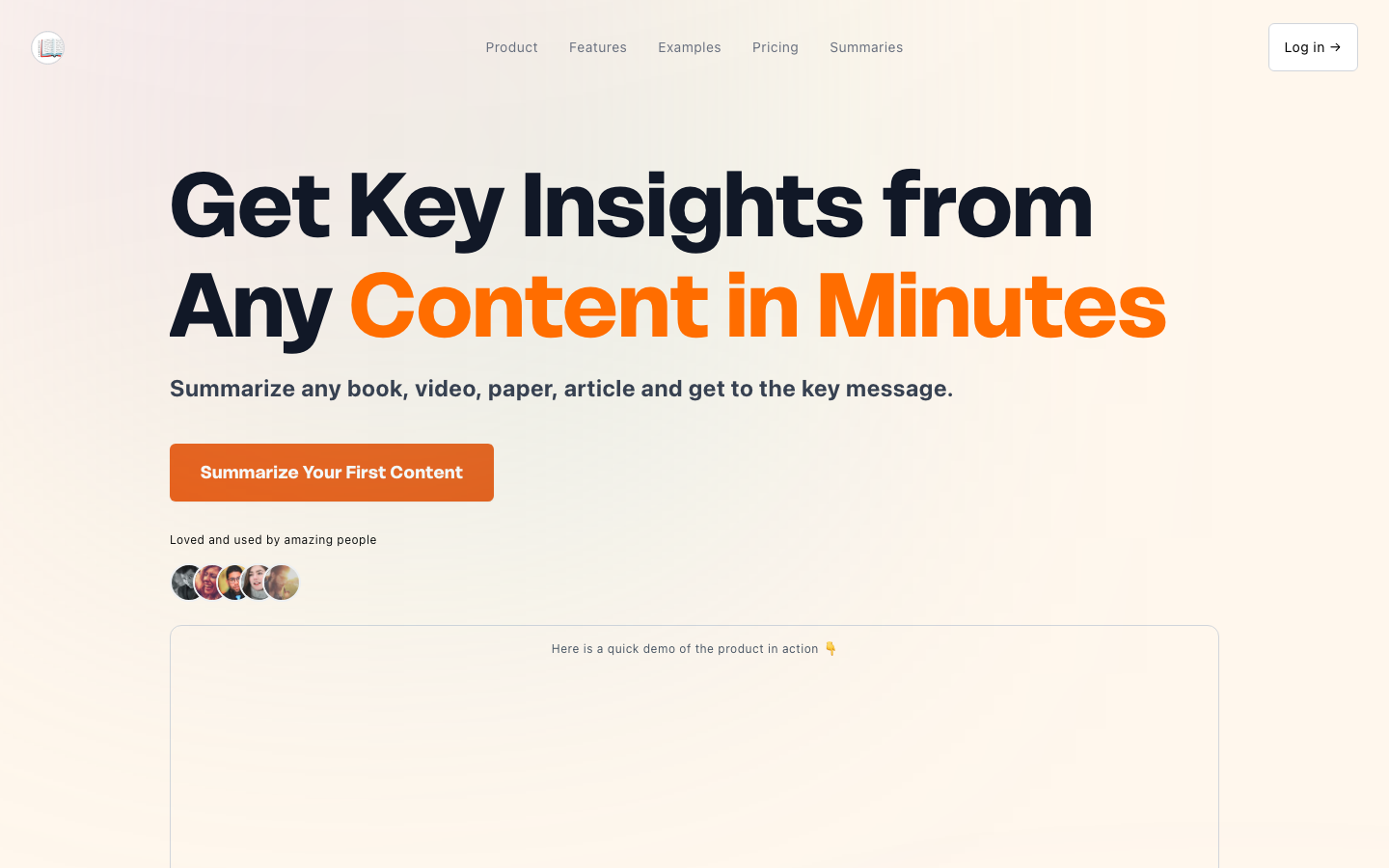 Chapterize homepage