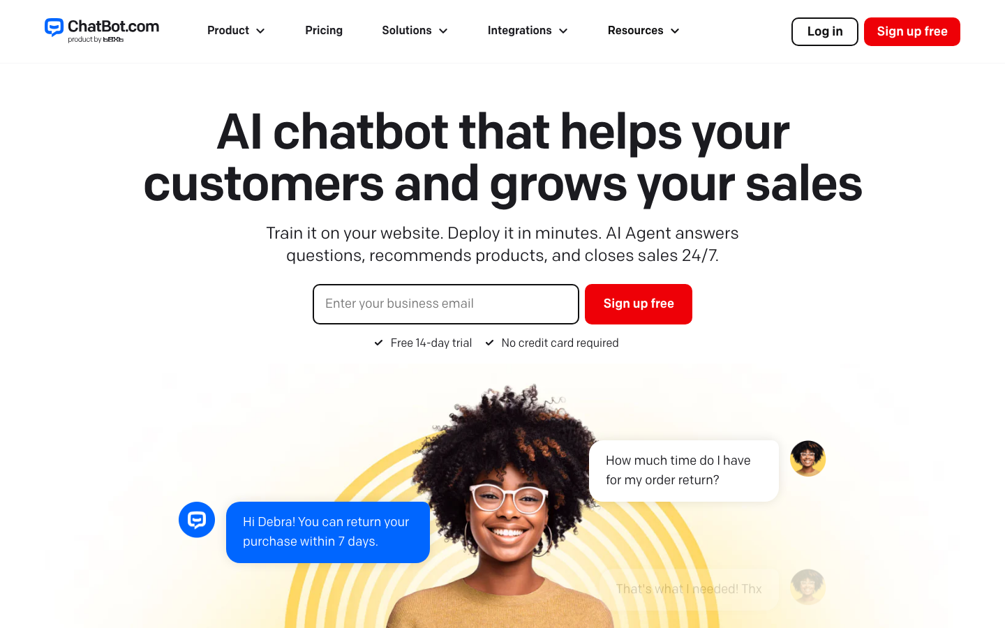 ChatBot homepage