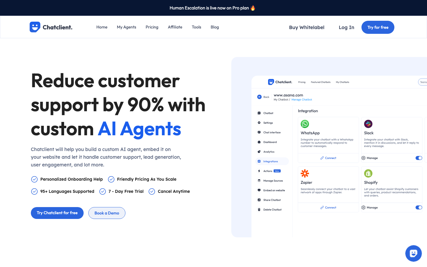 Chatclient homepage