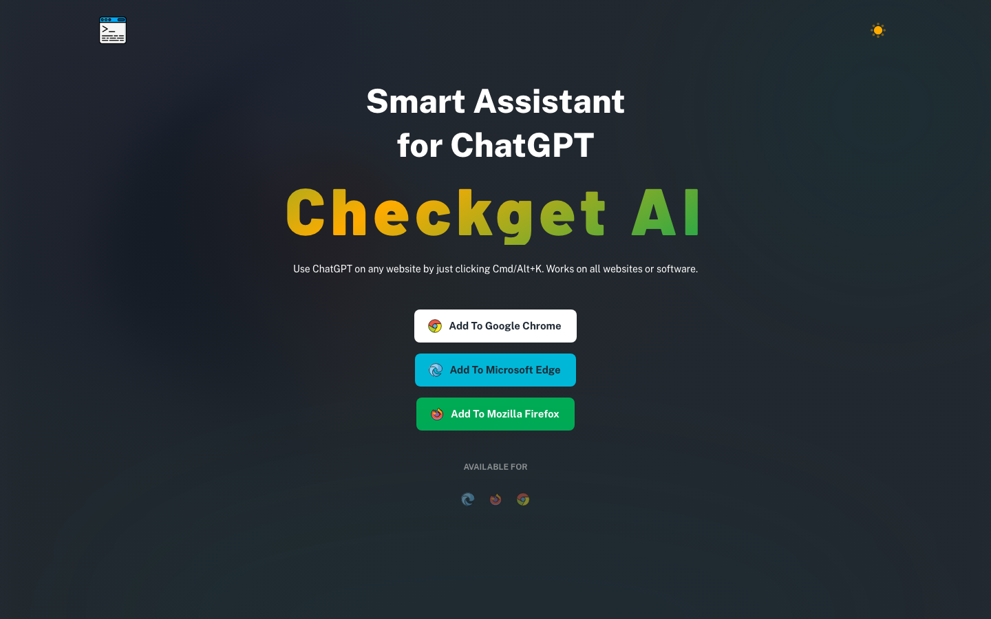 Checkget screenshot
