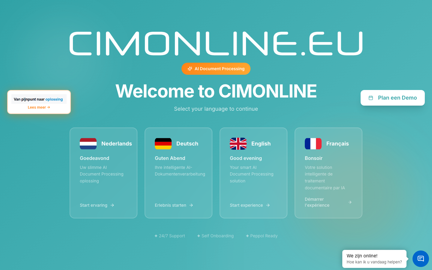 CIMONLINE screenshot