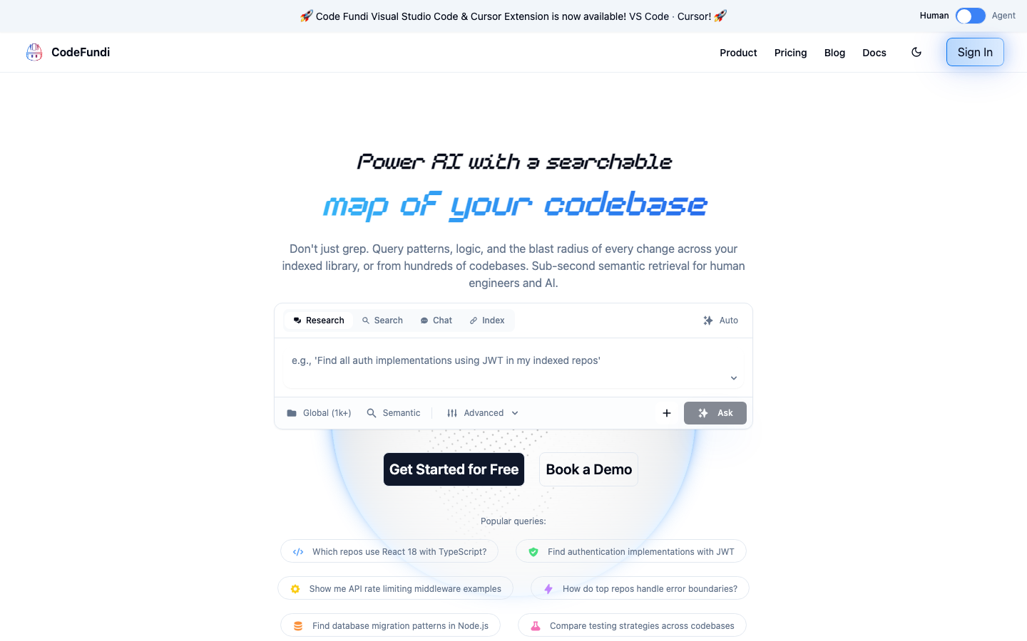 Code Fundi homepage