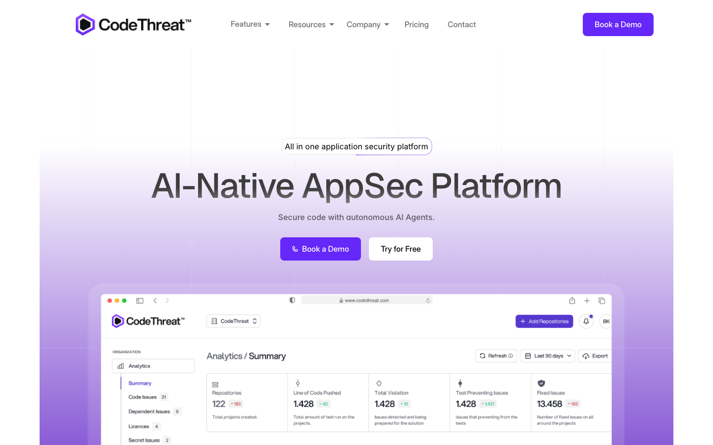 CodeThreat screenshot