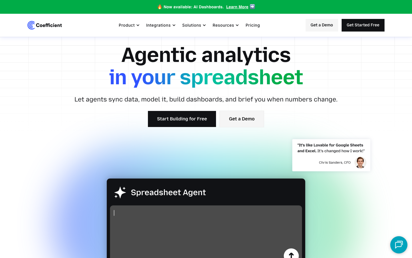 Coefficient homepage