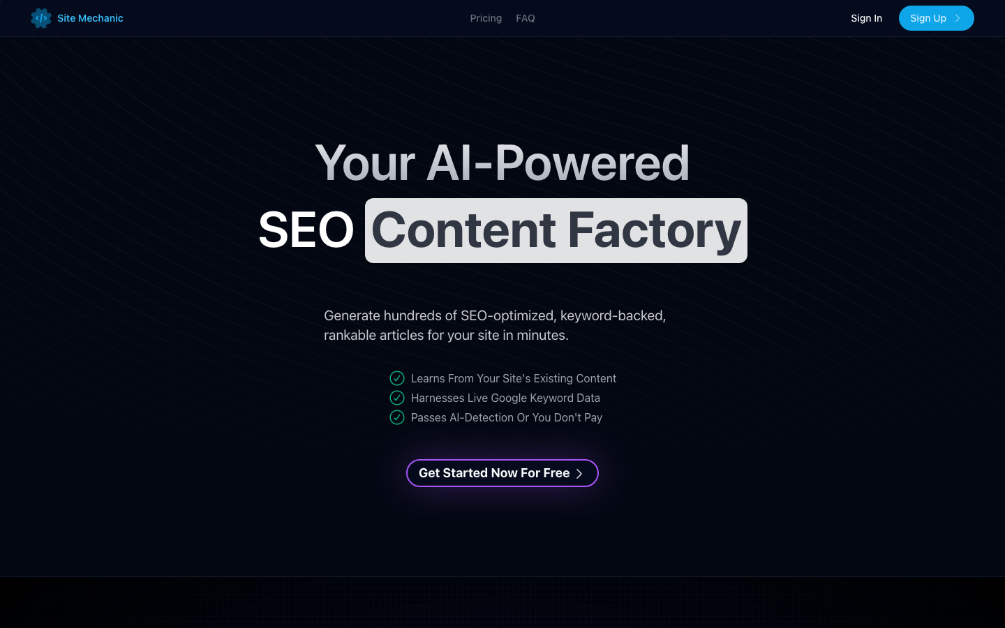 ConvertRocket homepage