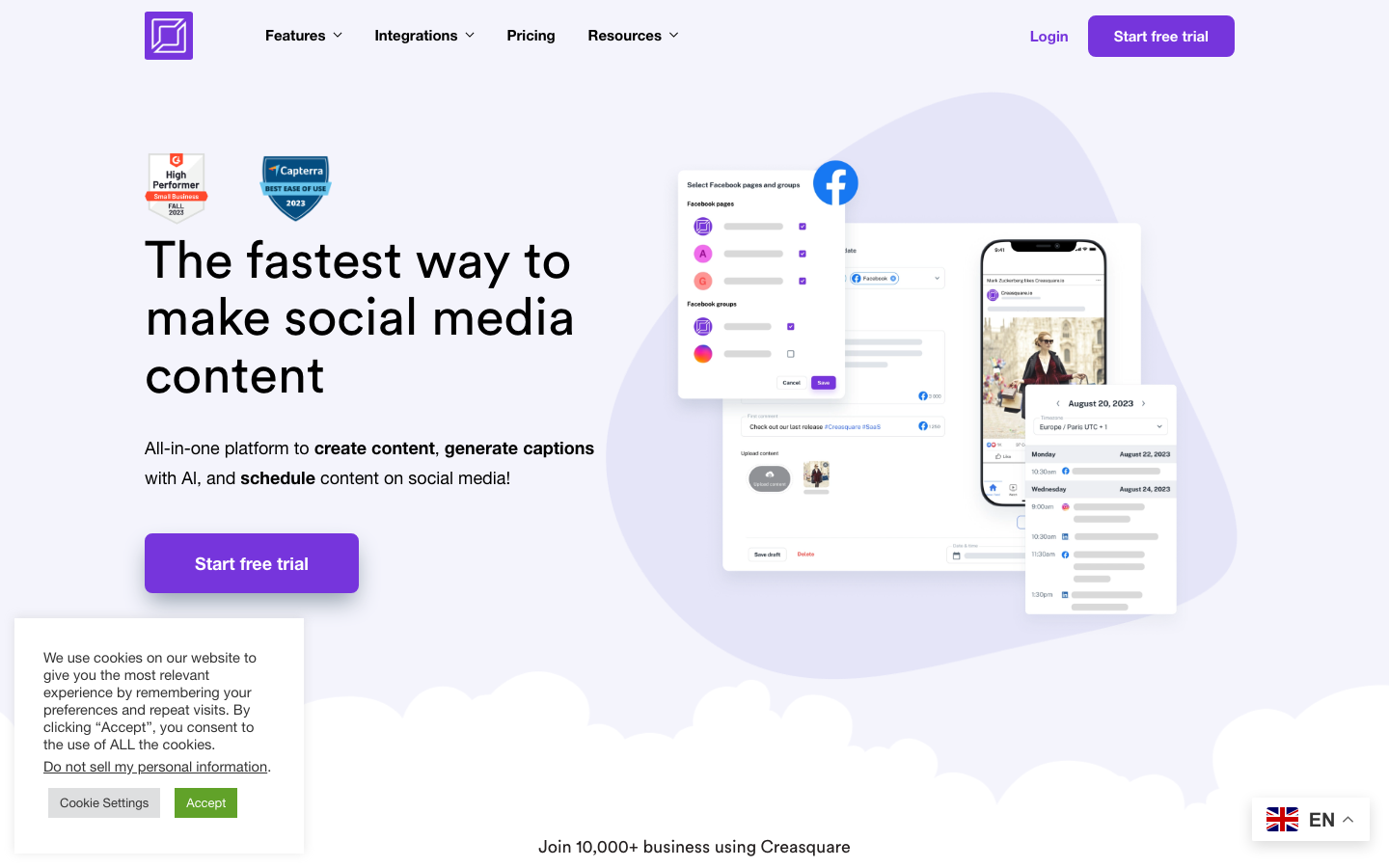 Creasquare screenshot