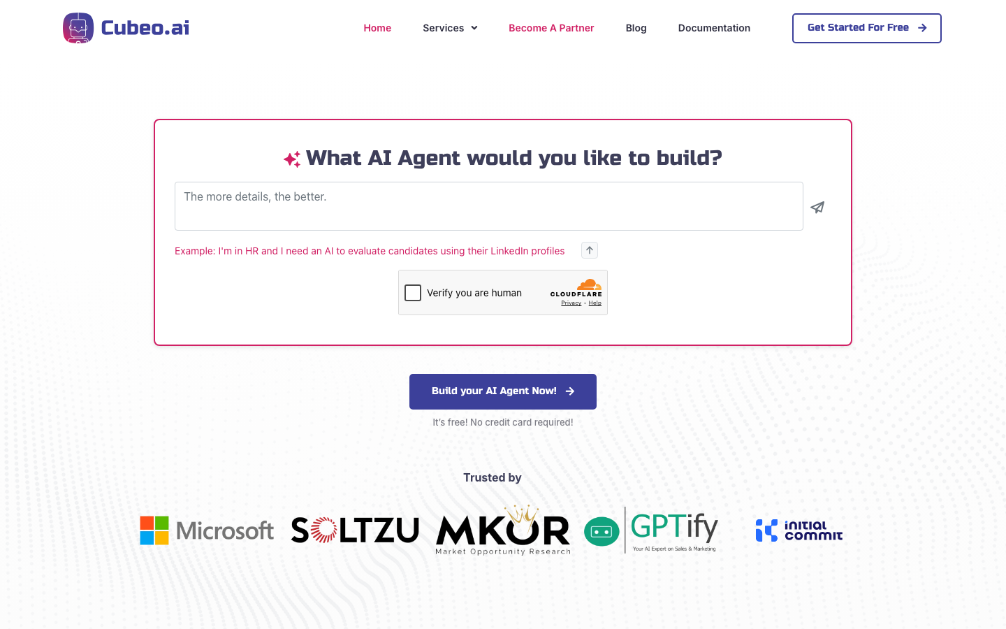 Cubeo homepage