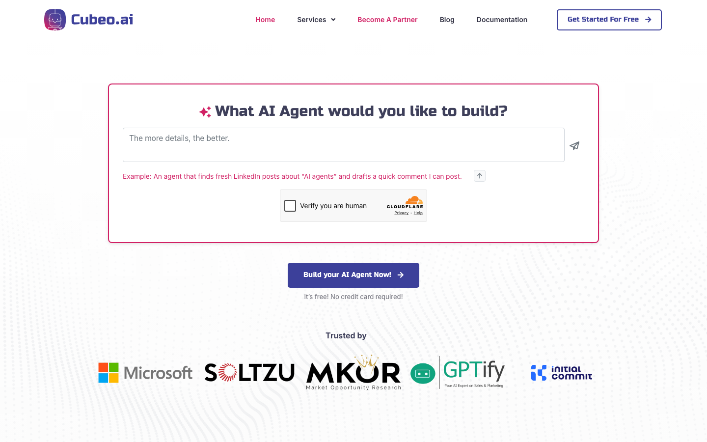 Cubeo homepage