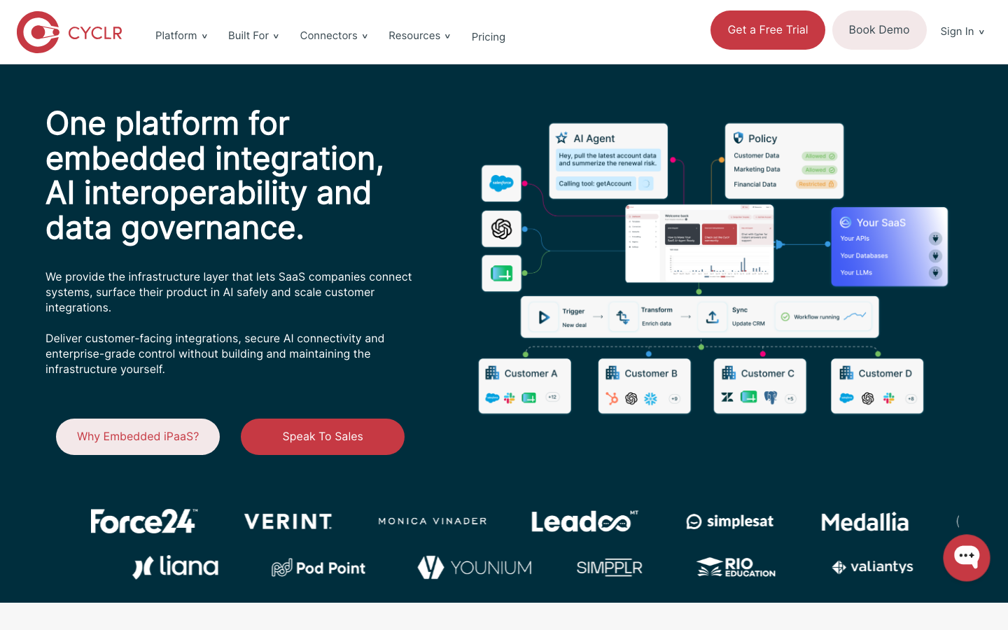 Cyclr homepage