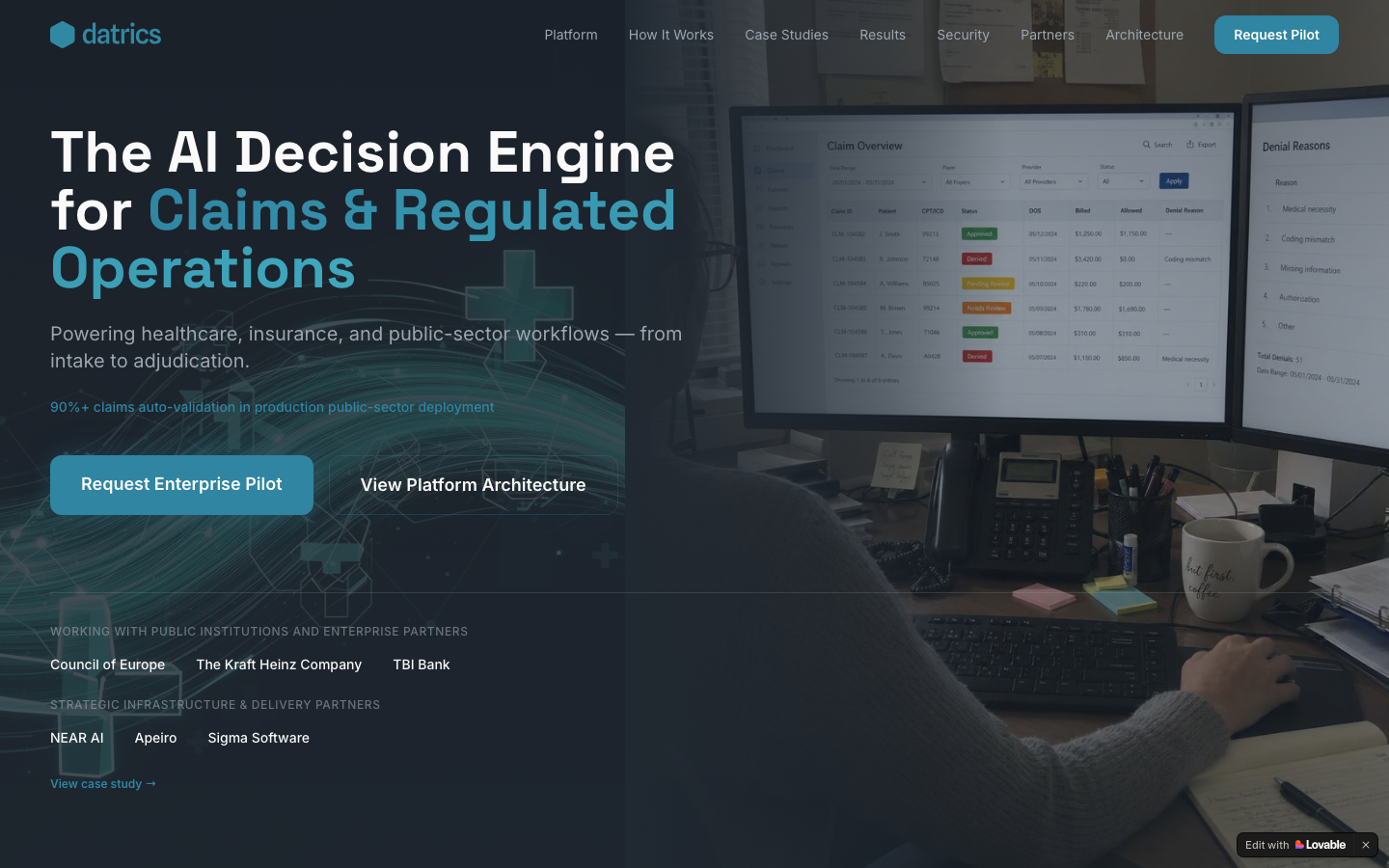 Datrics AI Analyst screenshot