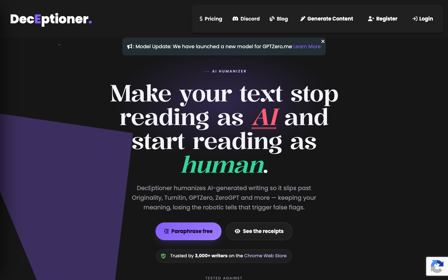 DecEptioner homepage