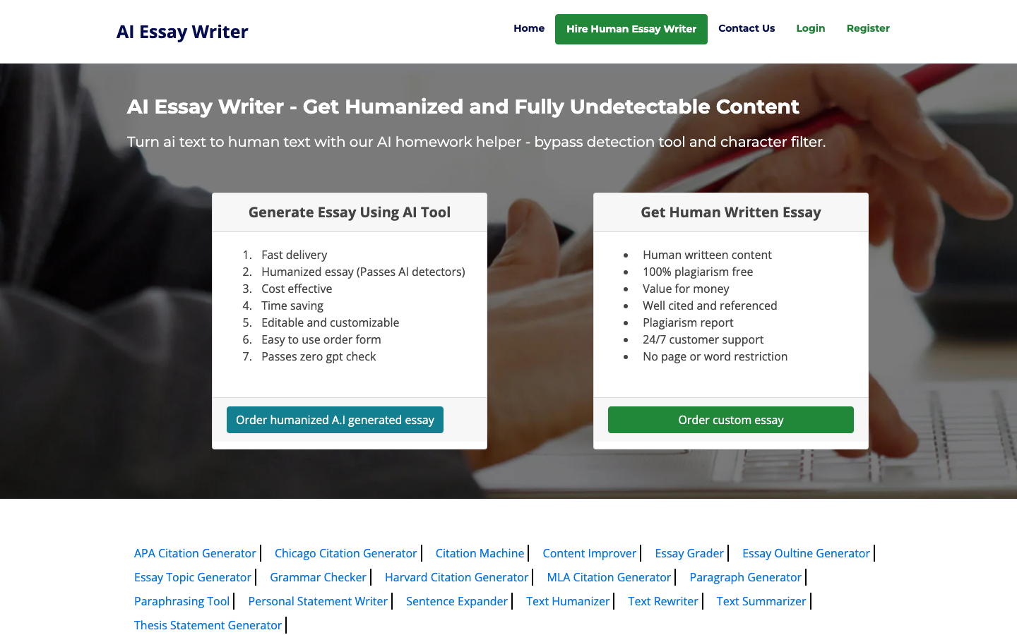 Essay Writer App screenshot