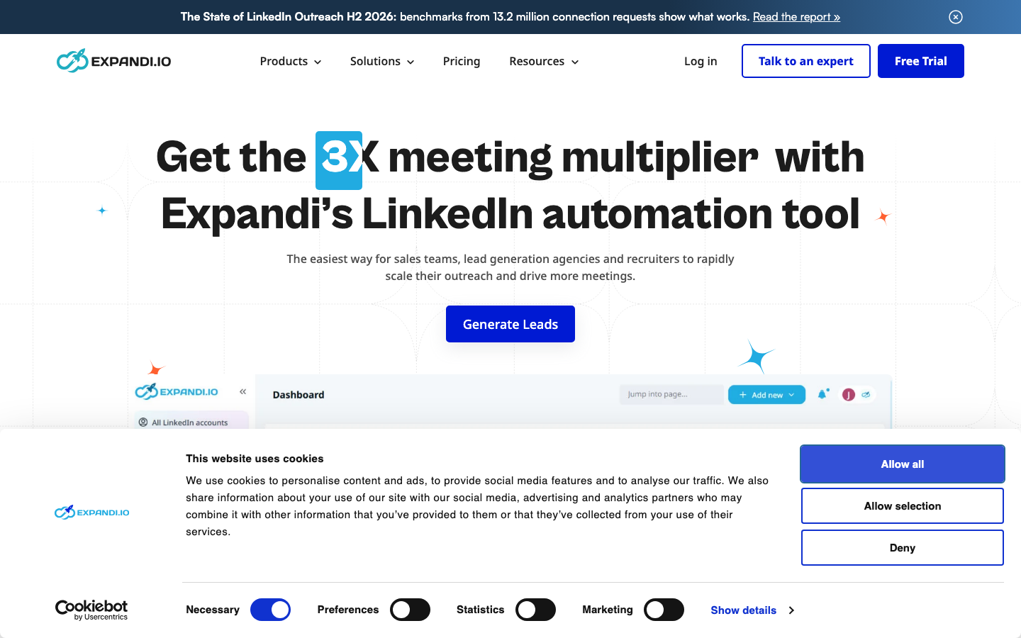Expandi screenshot