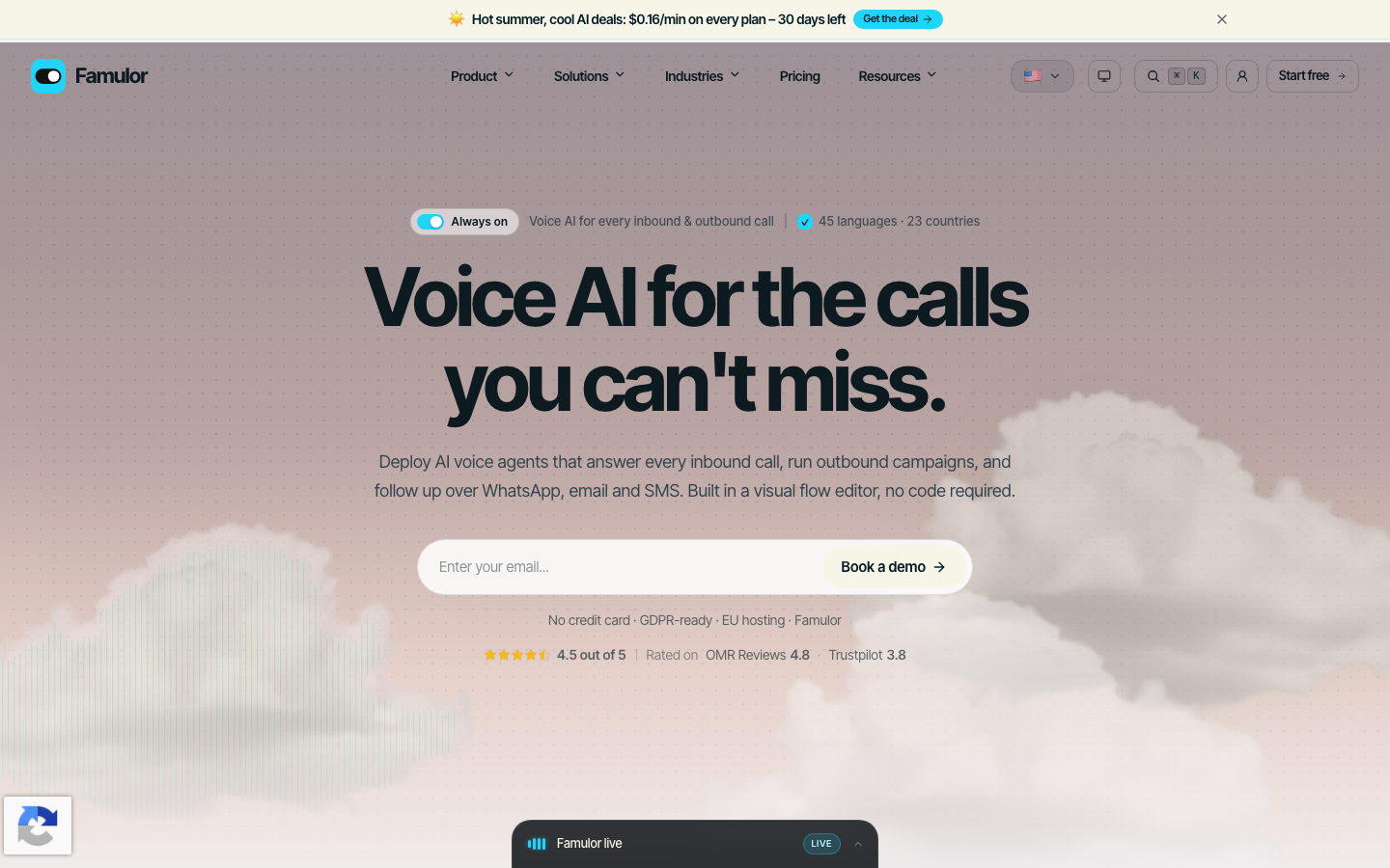 Famulor AI screenshot