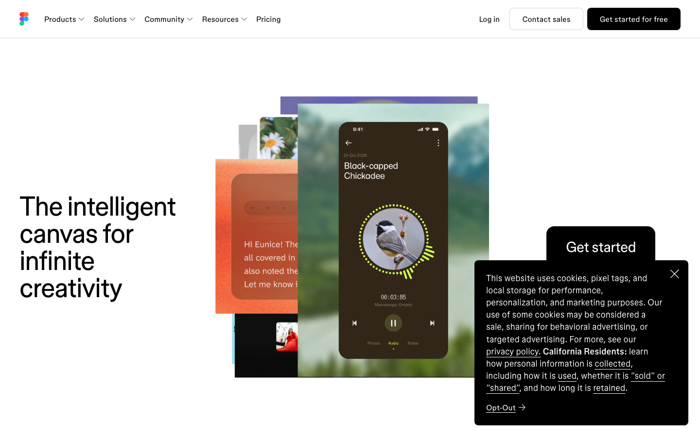 Figma homepage