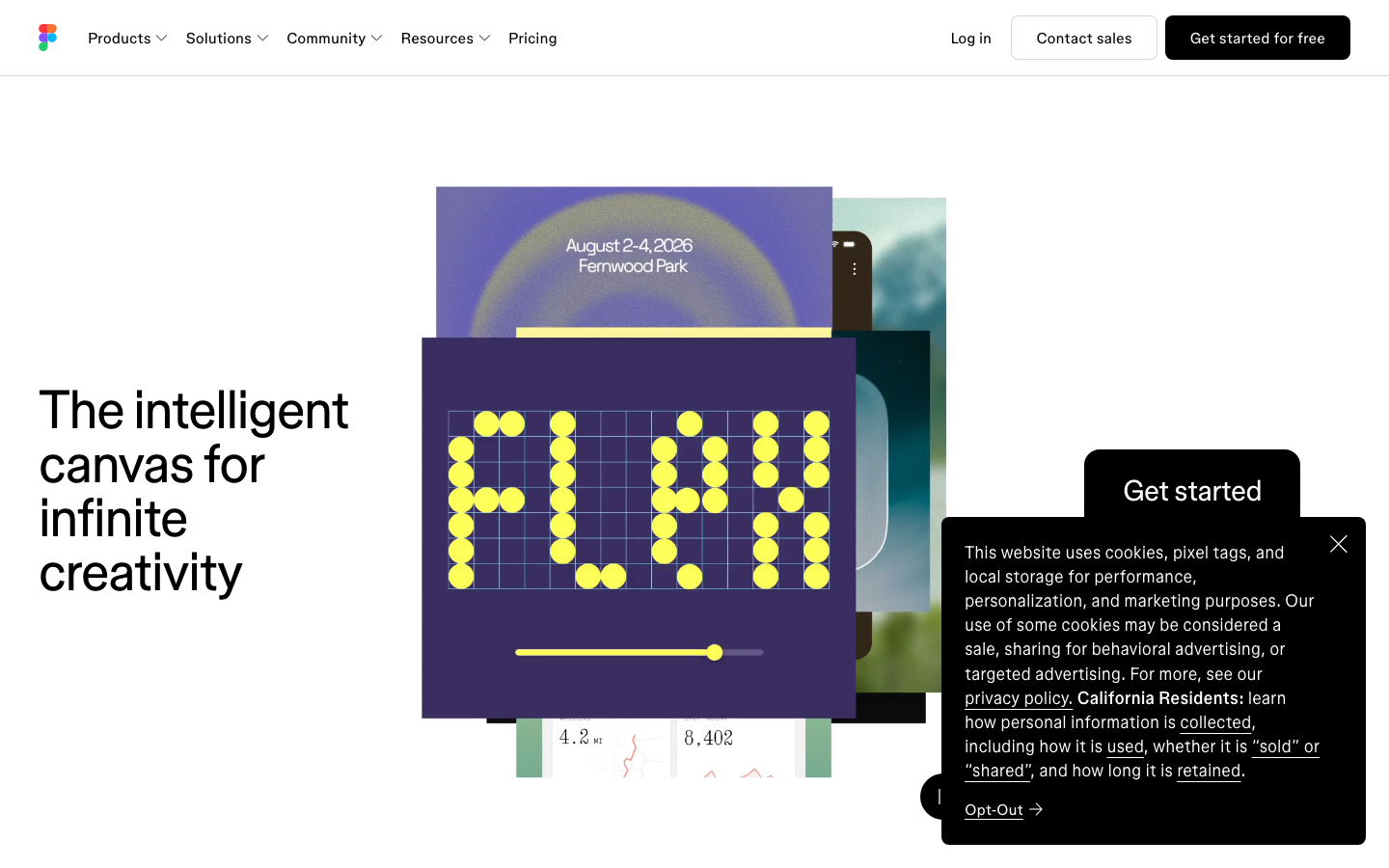 Figma homepage